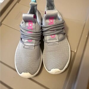 adidas Gray and Pink Kids Sneakers